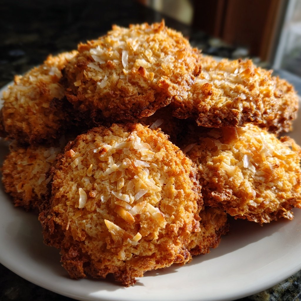 Ginger Honey Coconut Cookies